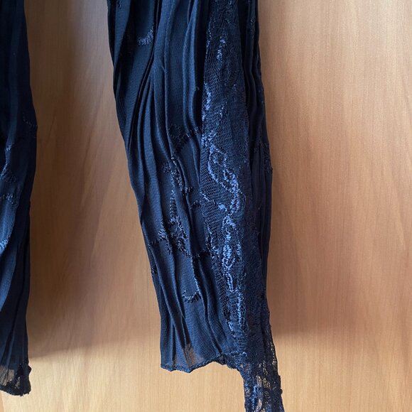 Vintage Pleated Sheer Blouse - Picture 2 of 6